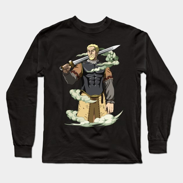 vinland saga - Askeladd Long Sleeve T-Shirt by mounier